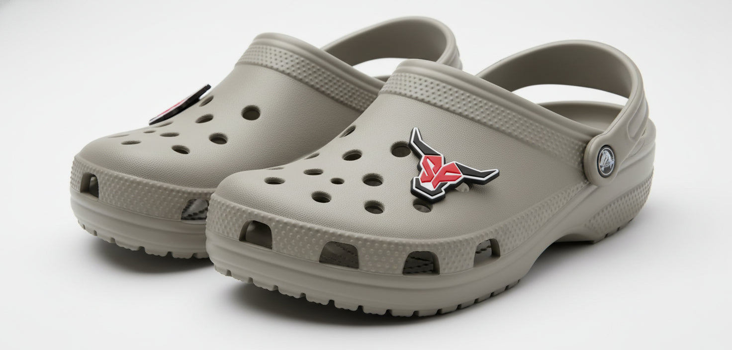 CROC & SHOELACE CHARMS - SET OF (2)