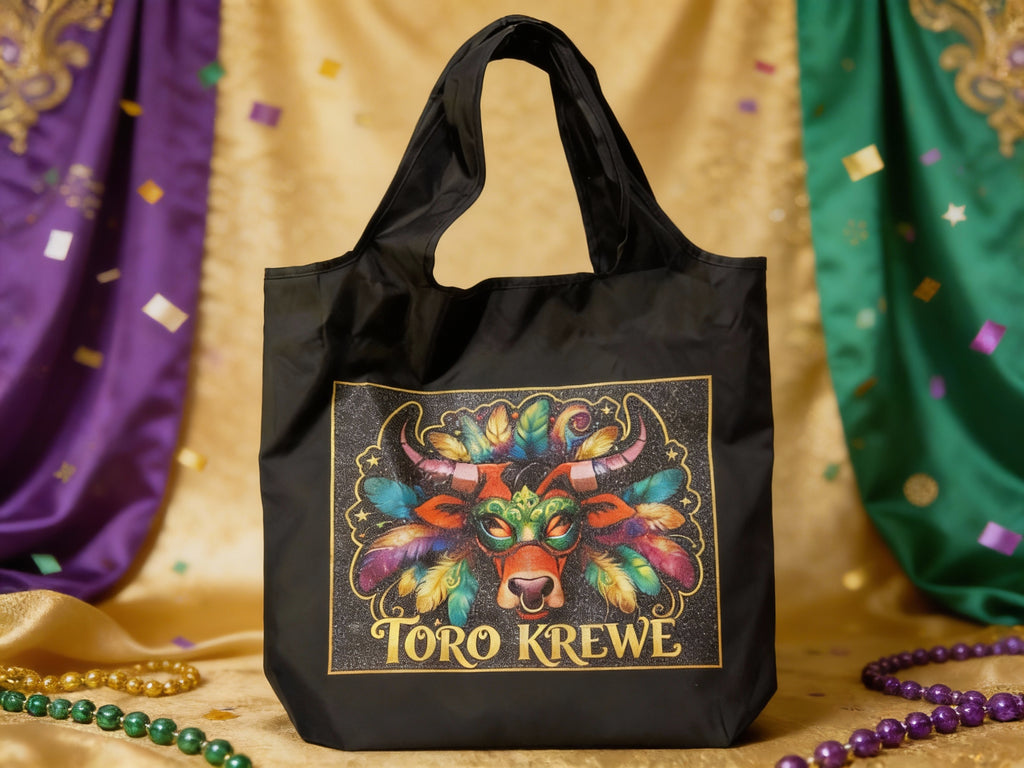 MARDI GRAS GLITTER PARADE BAG
