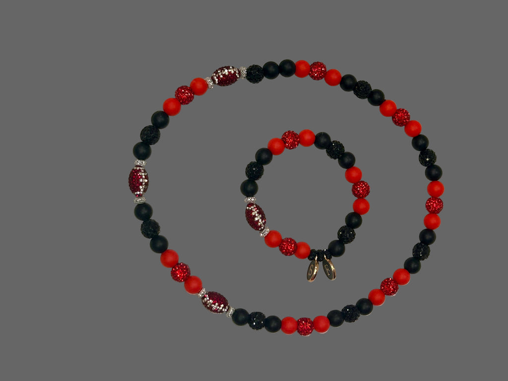 RHINESTONE FOOTBALL GAME DAY SPIRIT SET