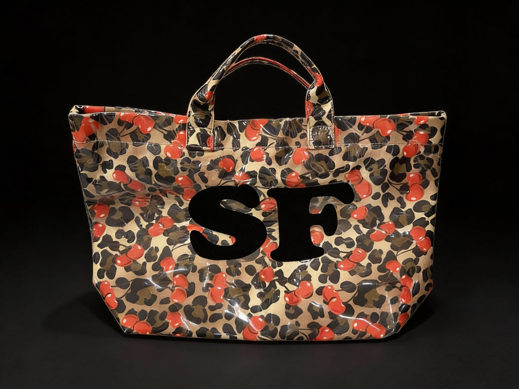 SF LEOPARD CHERRY BAG