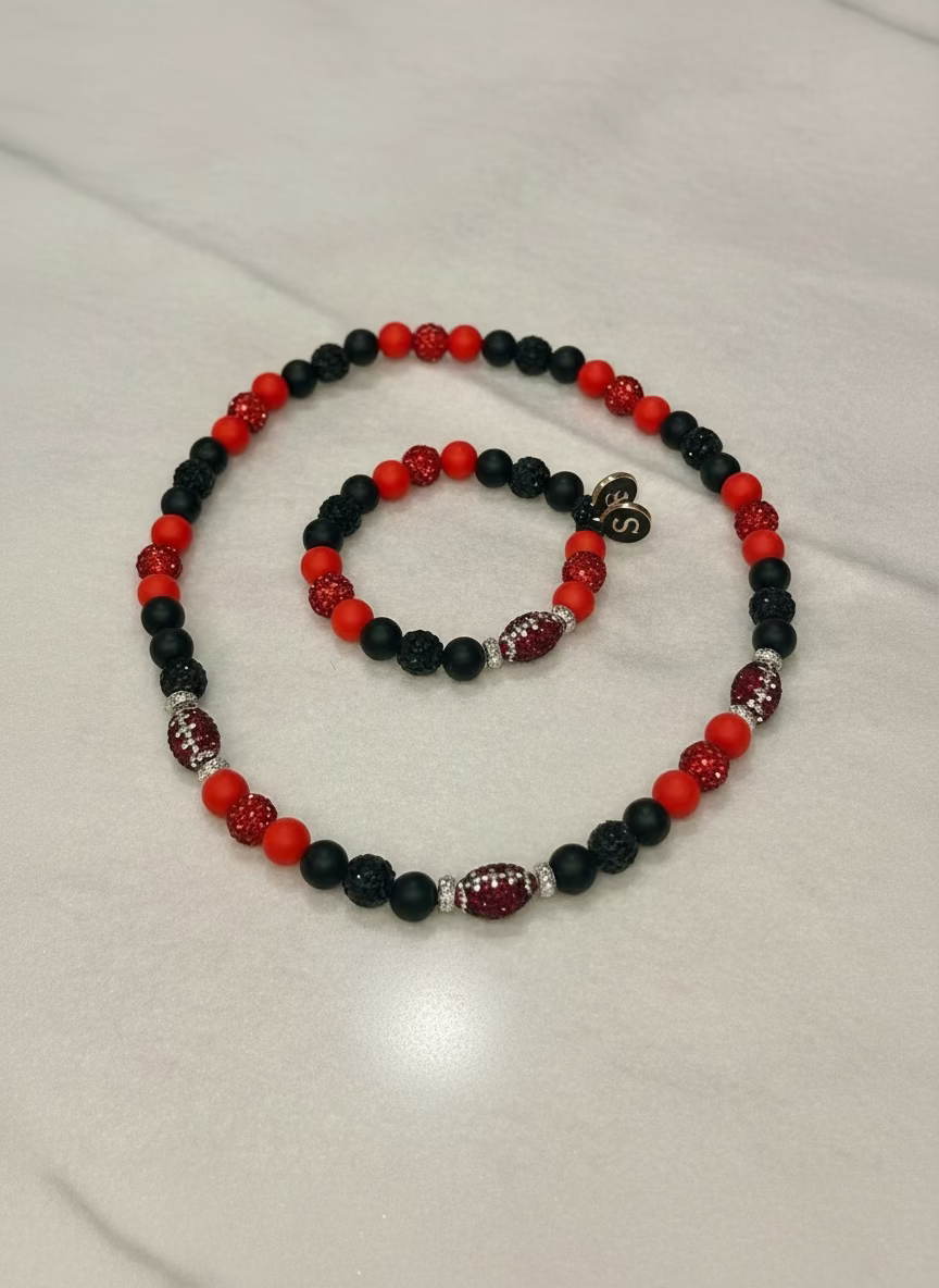 RHINESTONE FOOTBALL GAME DAY SPIRIT SET