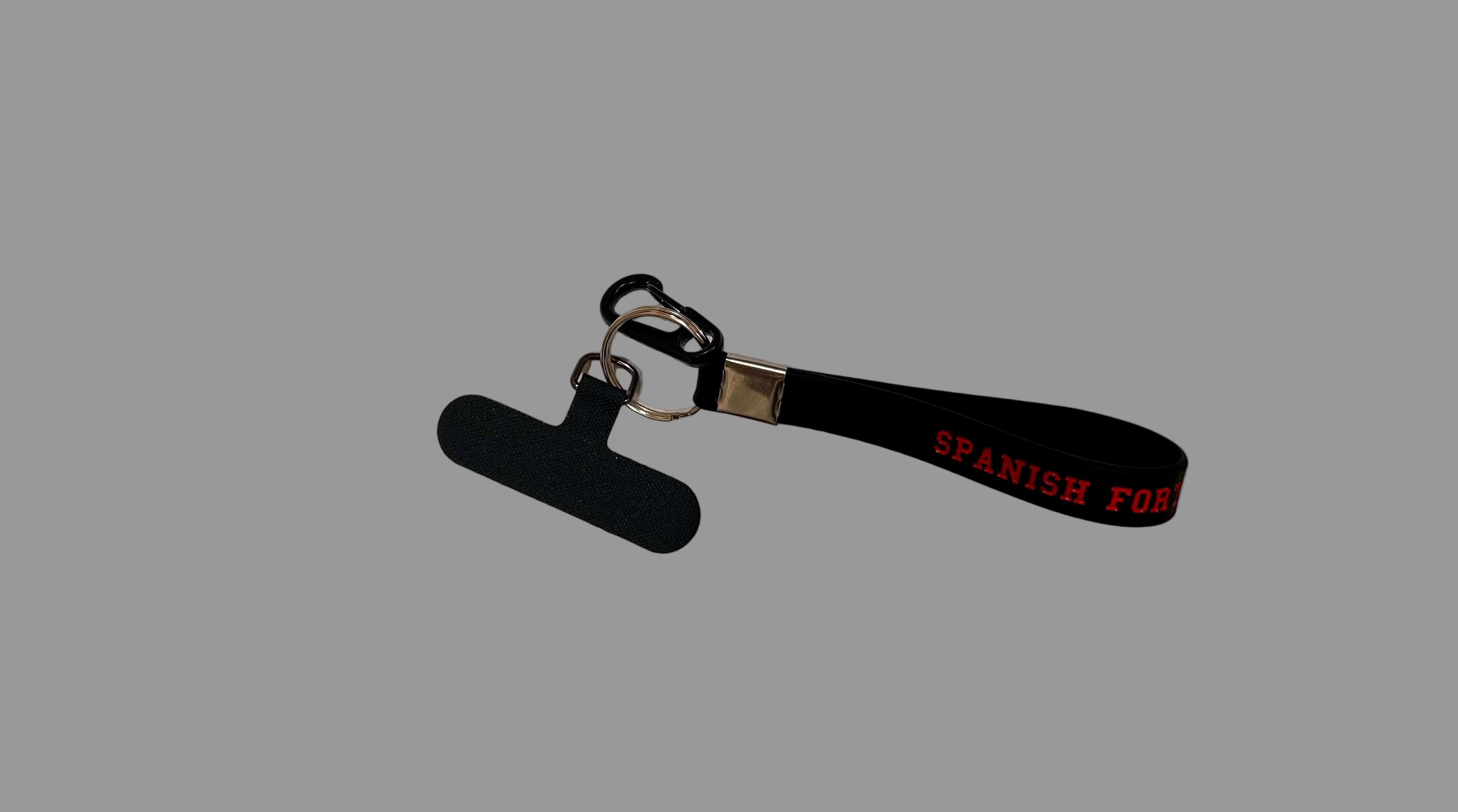 SILICONE PHONE STRAP KEYCHAIN