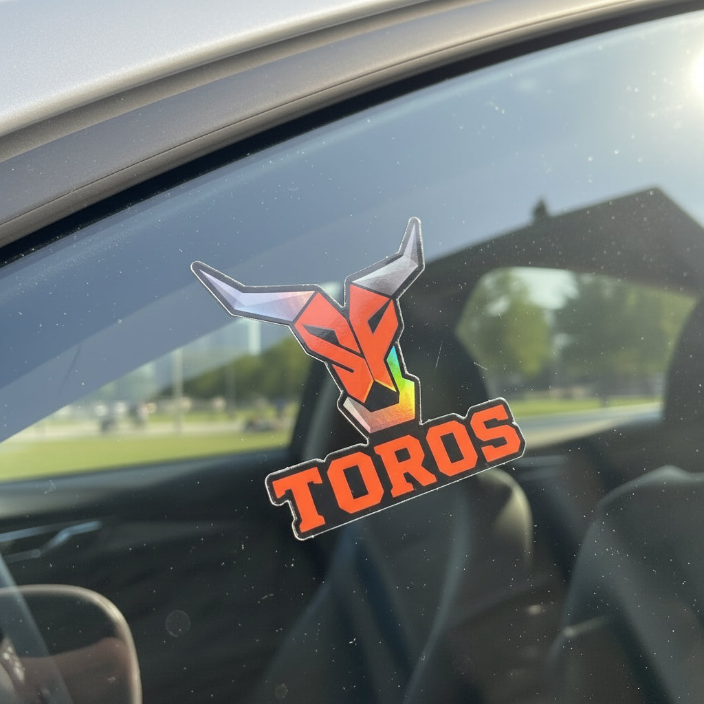 4"x4" HOLOGRAPHIC TOROS STICKER