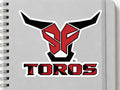 4"x4" MOSAIC TOROS STICKER