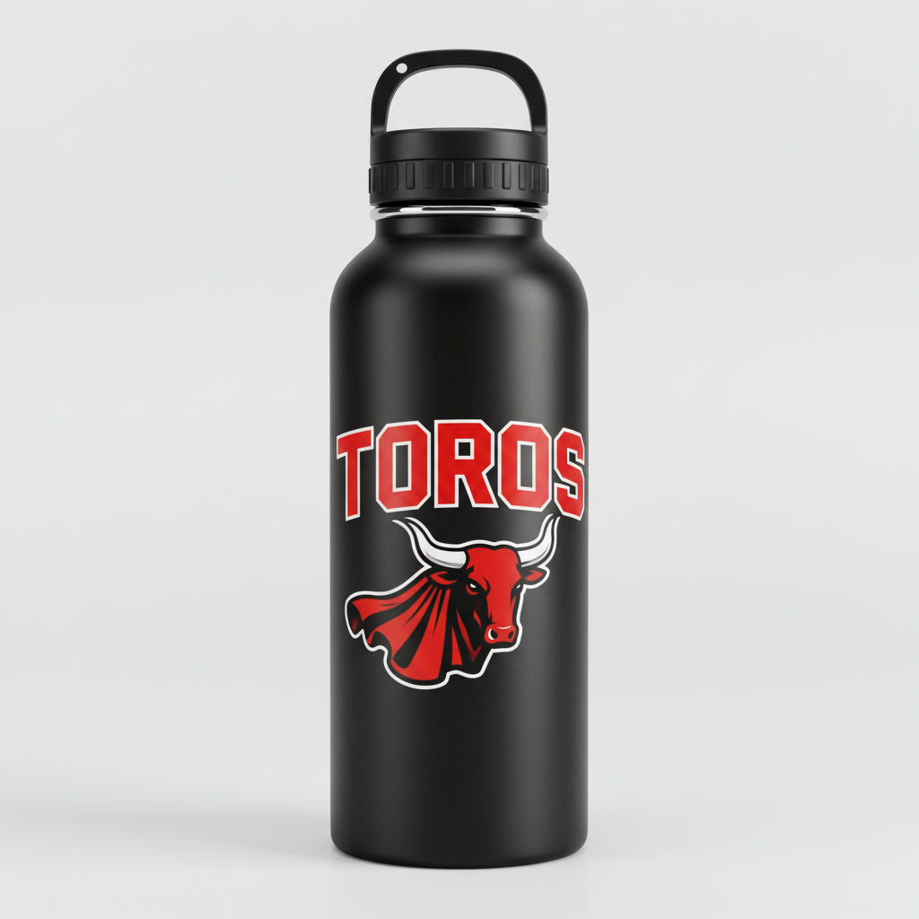 4"x3" RED BULL WITH CAPE TOROS STICKER