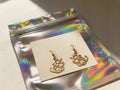 GOLD BULL OUTLINE EARRINGS